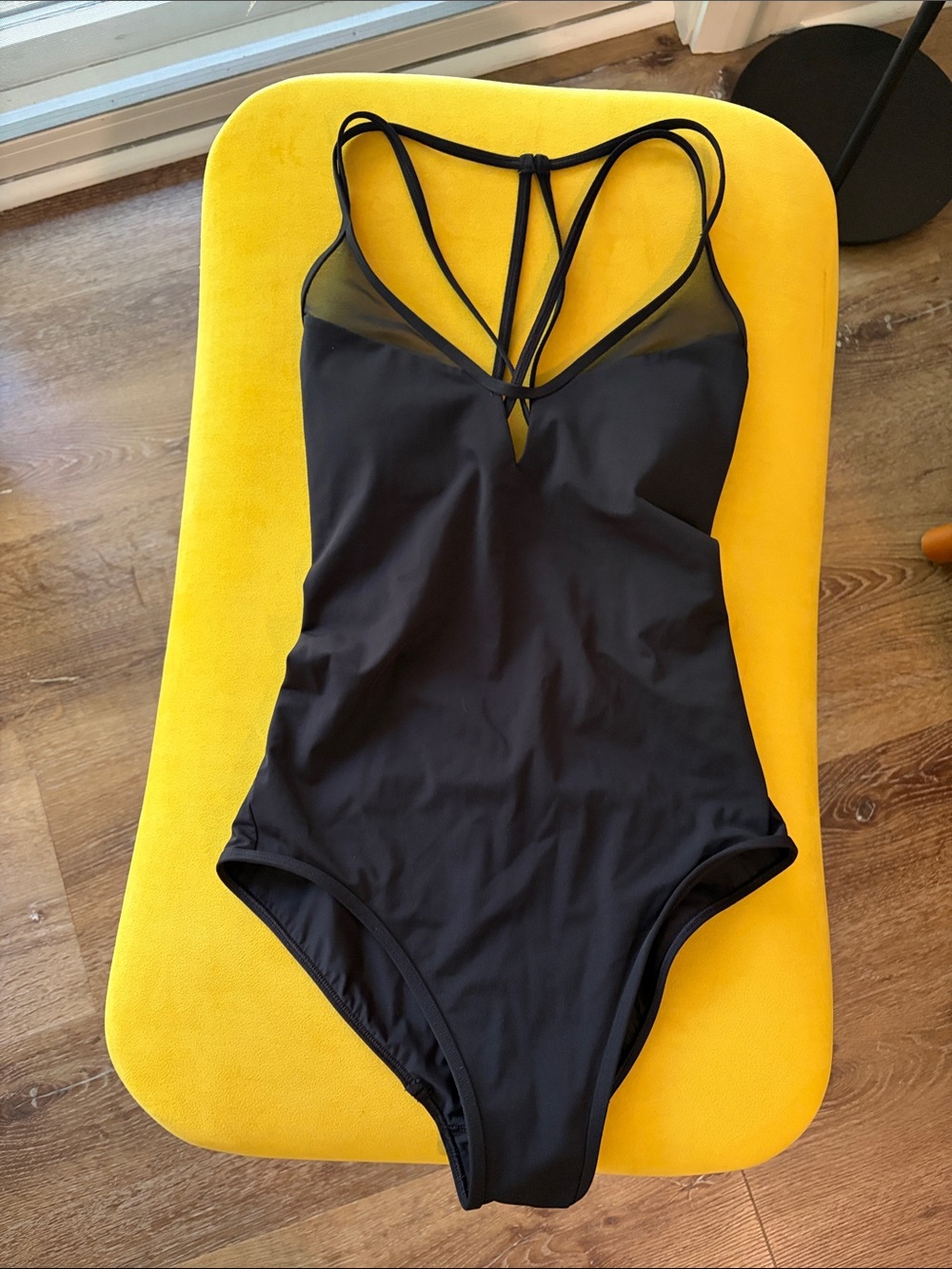 lululemon athletica Black One-Piece Strappy Swim Suit